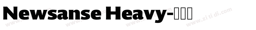 Newsanse Heavy字体转换